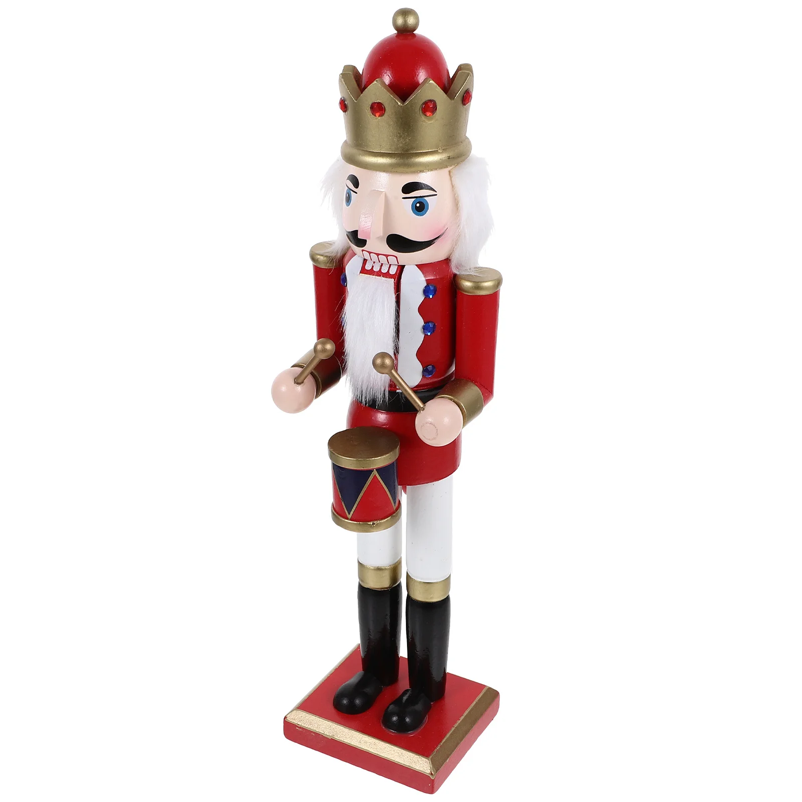 

1pc Wooden Nutcracker Xmas Christmas Ornament Desktop Holiday Decoration Home Party Gift Small Figure Unique Nutcrackers Craft