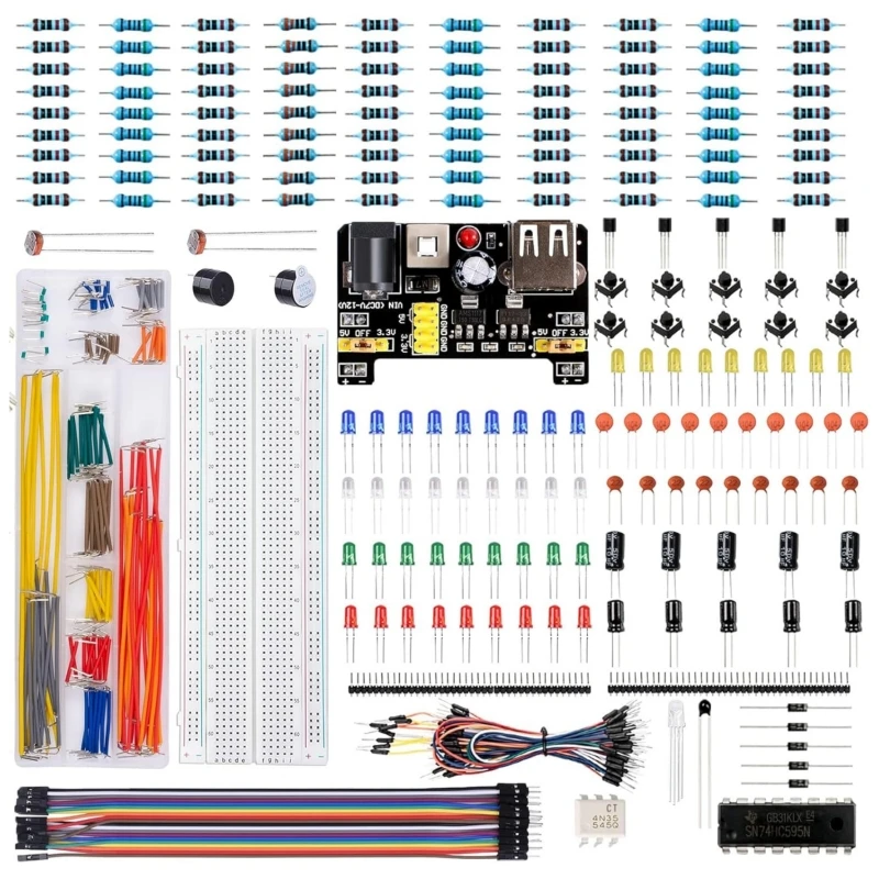 830 Mini Breadboard DIY Project Starter Kit For Arduino UNO R3 Kit Electronic DIY Kit Electronic Component Tie-points Breadboard