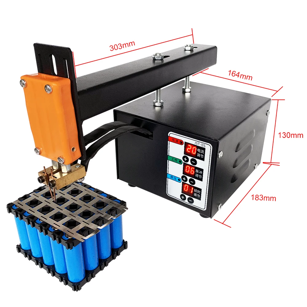 JST-IIS Spot Welding Machine High Power 3KW Use For 18650Lithium Batteries Pack Spot Welding Precision Pulse Spot Welder Machine