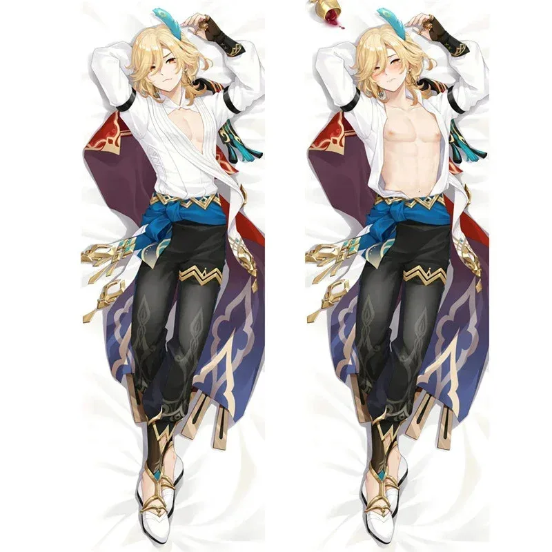 جينشين تأثير كافيه تأثيري وسادة للجسم Dakimakura غطاء Kaveh المعانقة الجسم رمي وسادة مقعد غطاء القضية G593