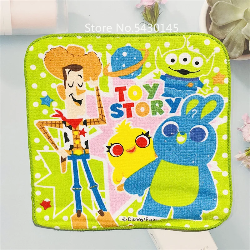 Disney Toy Story Buzz Lightyear Boy Cartoon Cotton asciugamano piccolo asciugamano Saliva asciugamano fazzoletto 20x20cm