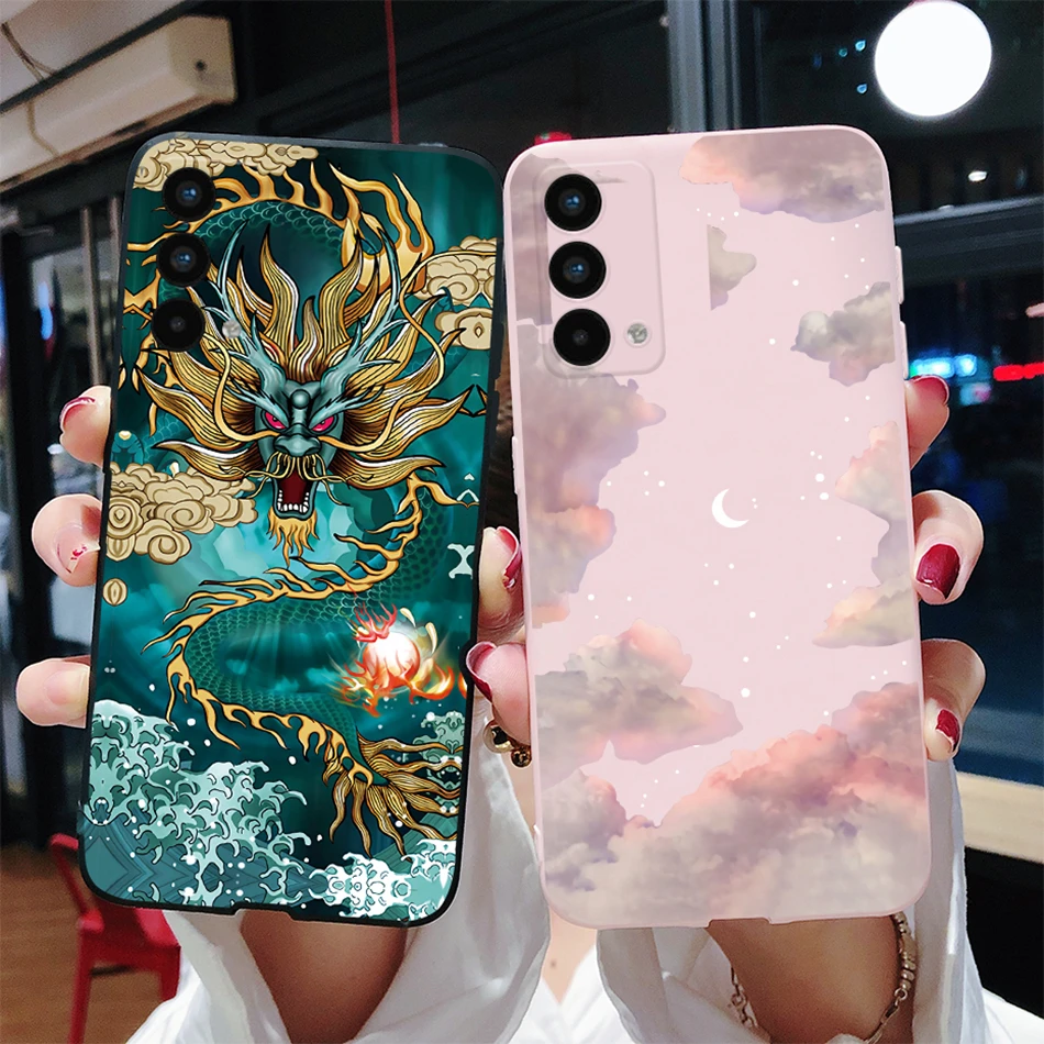 Case For OPPO Realme GT Master Edition Phone Case Cool Dragon Pattern Soft Matte Silicone Back Cover For Realme GT Master Fundas