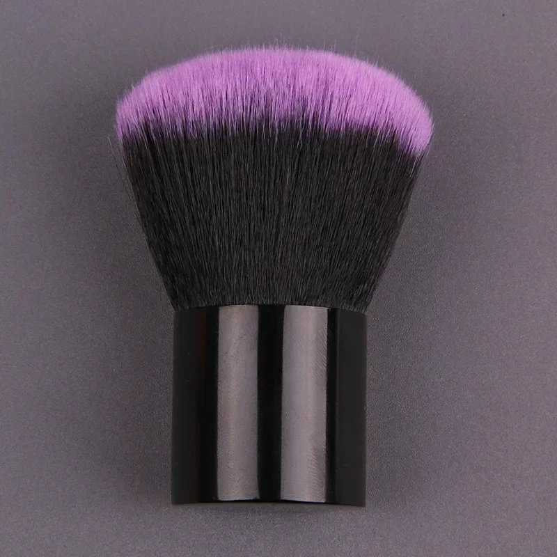 Loose Powder Foundation Brush Blush Bronzer Brush  with Box Synthetic Hair Flat Brush with Lid Case Contour Beauty Makeup Tools