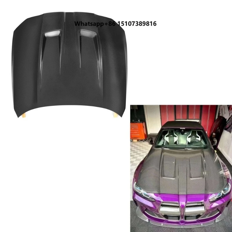 Real Carbon Fiber Car Parts Front Hood for M3 G80 M4 G82 2020+ G82 G80 Front Bonnet Hood
