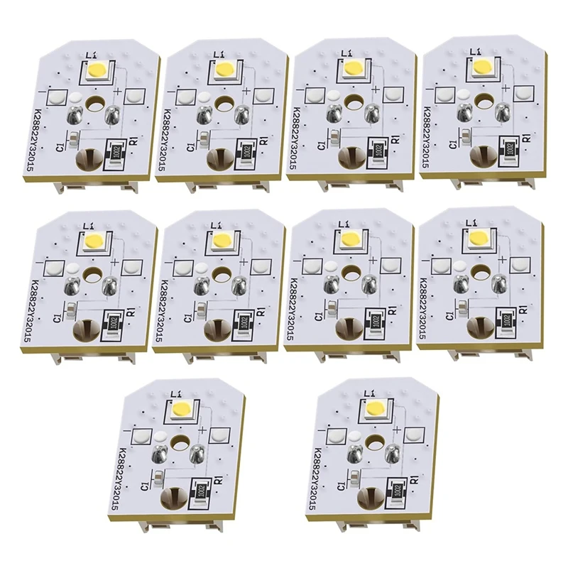 BAAG-WR55X11132 WR55X25754 Refrigerator Light,Refrigerator Led Light Assembly Replacement Wr55x30602 Wr55x26486 10 PCS