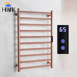 Gold/Rose Gold Electric Heated Towel Rail.Hidden/Exposed Wires Electric Towel Rack.Stainless Steel Towel Warmer.Bath Towel Dryer