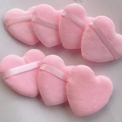 8pcs Heart-Shaped Makeup Sponge Puff,  Soft Crystal Velvet, Foam, Soft And Skin-Friendly Makeup, Portable Makeup Tool