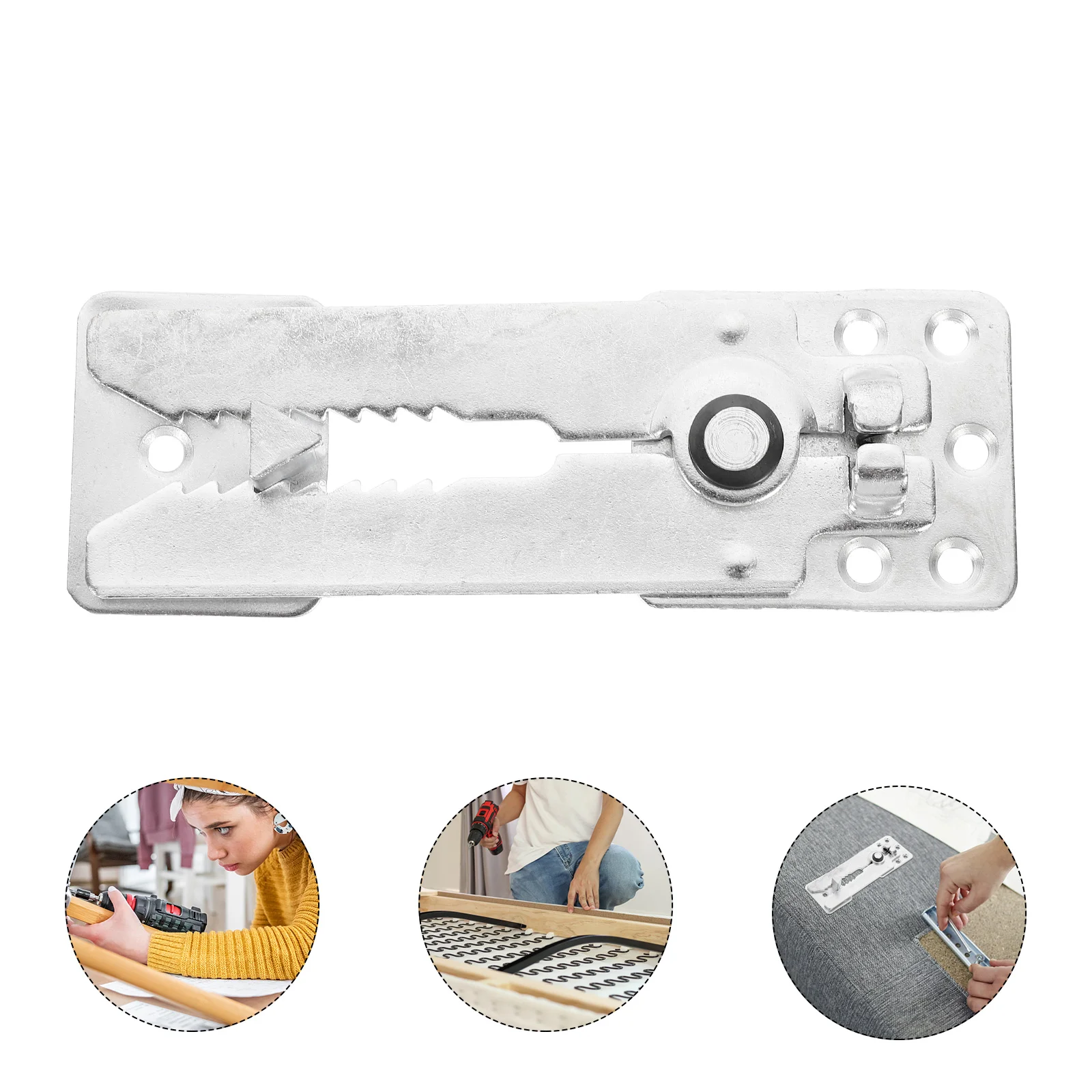 Sofá conector móveis sofás espreguiçadeira forma de dente seccional 2 conectores de corte de aço especial estofamento