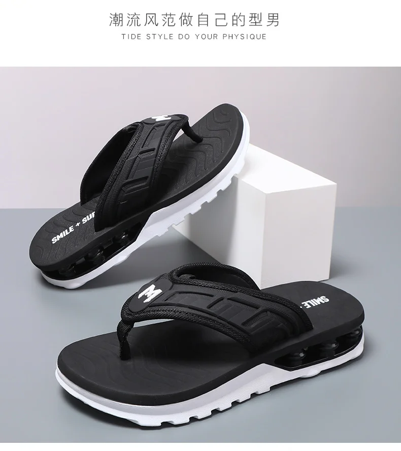 Beliebte Sommer-Mode Bequeme Flip-Flops mit Einzigartigen Sohlen, Stylische Indoor- und Outdoor-Trendige Herren-Flip-Flops – Detail 12