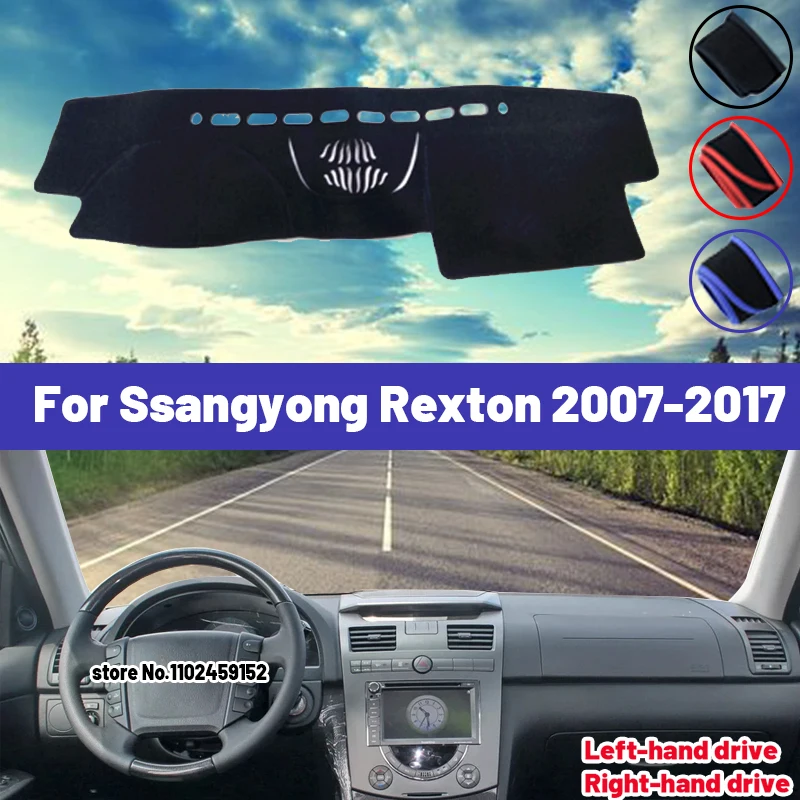 

Высокое качество для Ssangyong Rexton 2007-2017, коврик для приборной панели автомобиля, козырек от солнца, избегайте световой коврика, ковры, анти-УФ-ьер