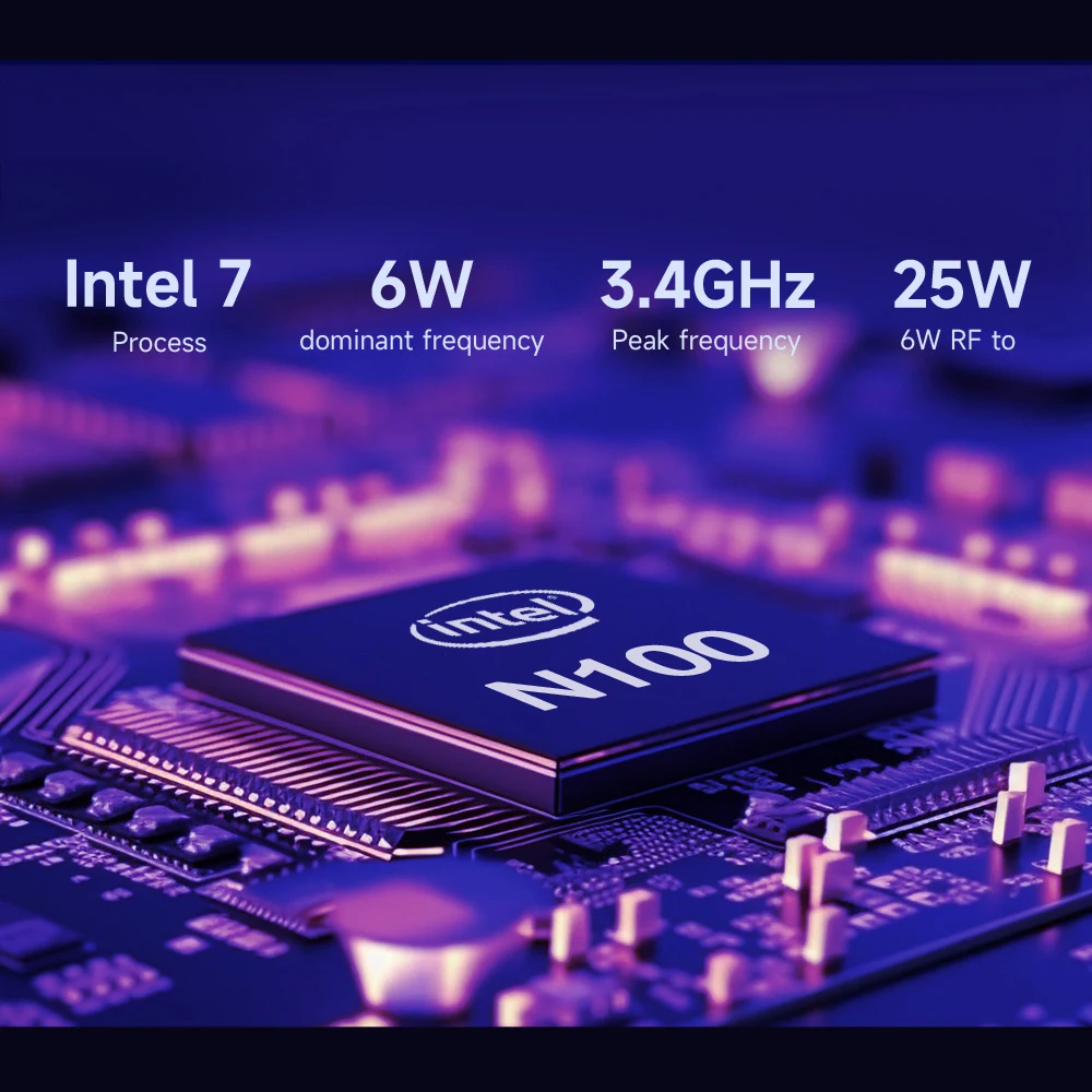 G2 كمبيوتر صغير ويندوز 11 برو ألدر ليك N100 إنتل 12th DDR5 12GB RAM 512GB SSD WiFi 6 BT5.2 كمبيوتر مكتبي كمبيوتر صغير يعمل
