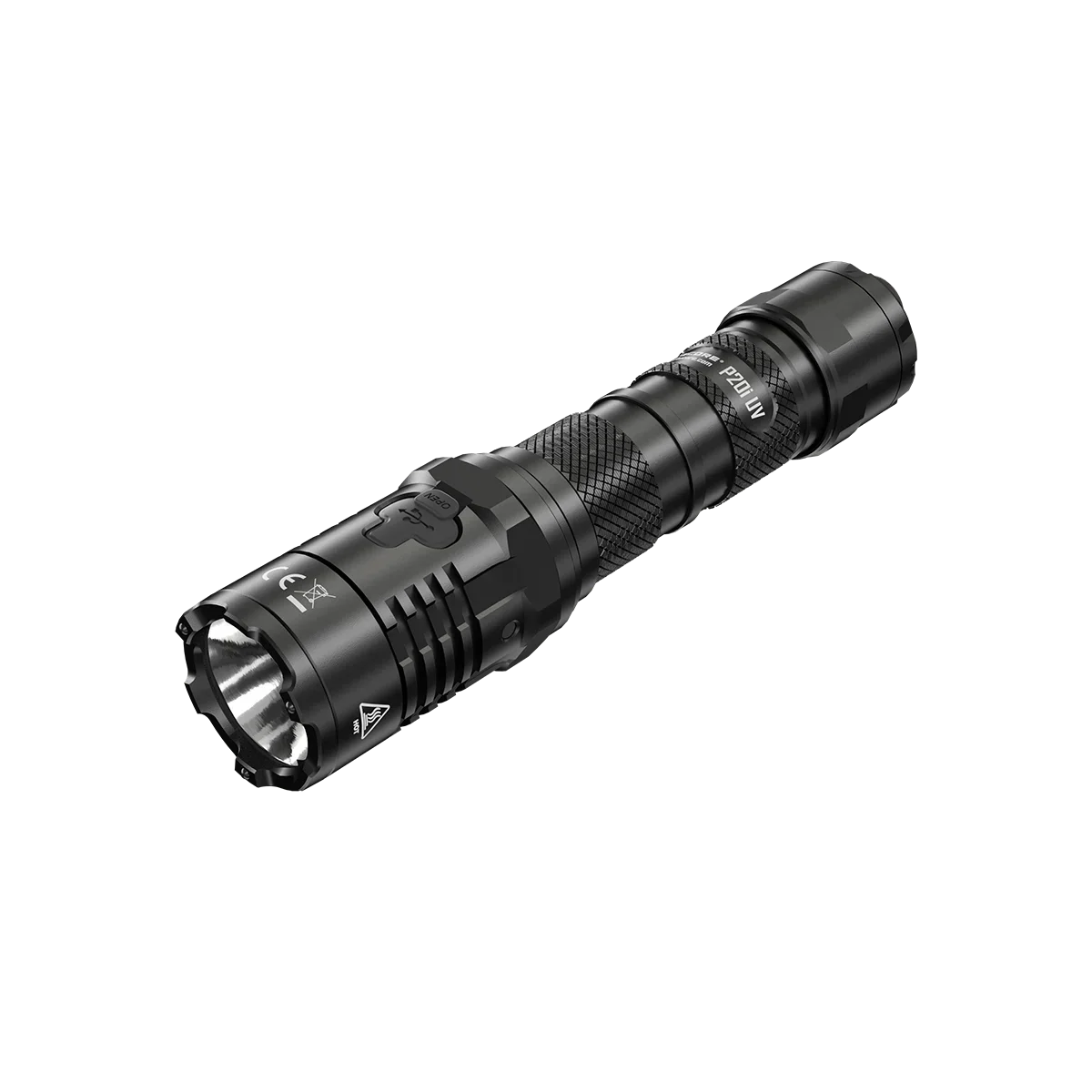 NITECORE P20i UV 1800 lumens dual light source tactical flashlight, equipped with NL2140i battery