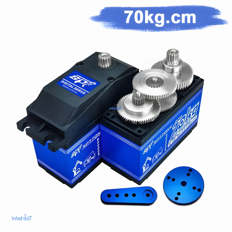 

SPT70HV 70kg Speed Large Torque Digital Servo Metal Gear High 180/270 Degree for 1:5 X-MAXX KRATON Baja RC Car Robot Arm Servos