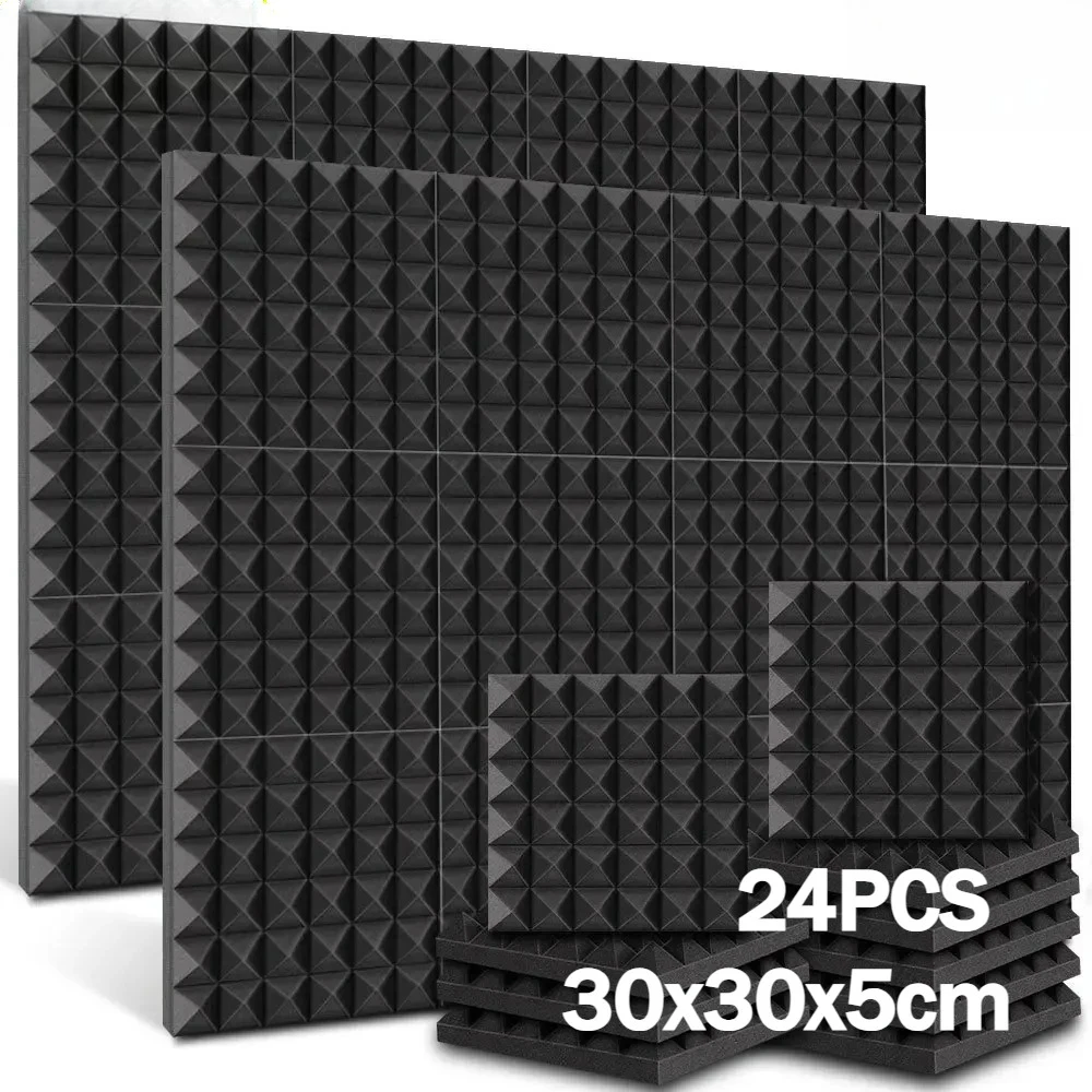 24черные 30x30x5 см пирамида