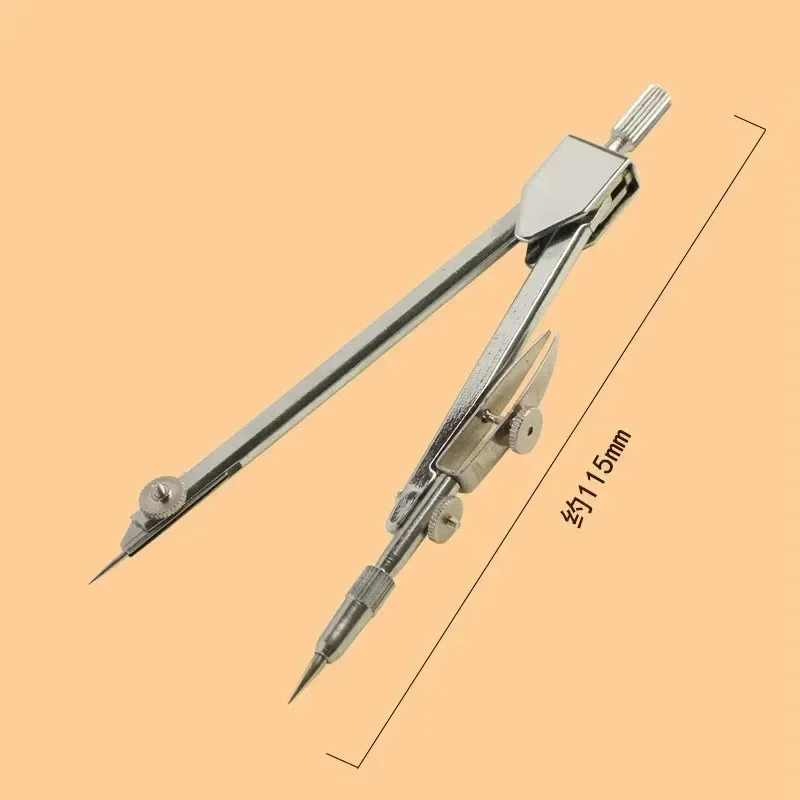 1 Box Stainless Steel Drawing Compass Math Geometry Tools for Circles School Supplies for Student Stationery Drafting Tools