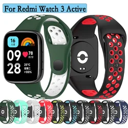 Correa de muñeca para Redmi Watch 3 Active, accesorios de silicona de alta calidad, pulsera de repuesto, Correa ajustable