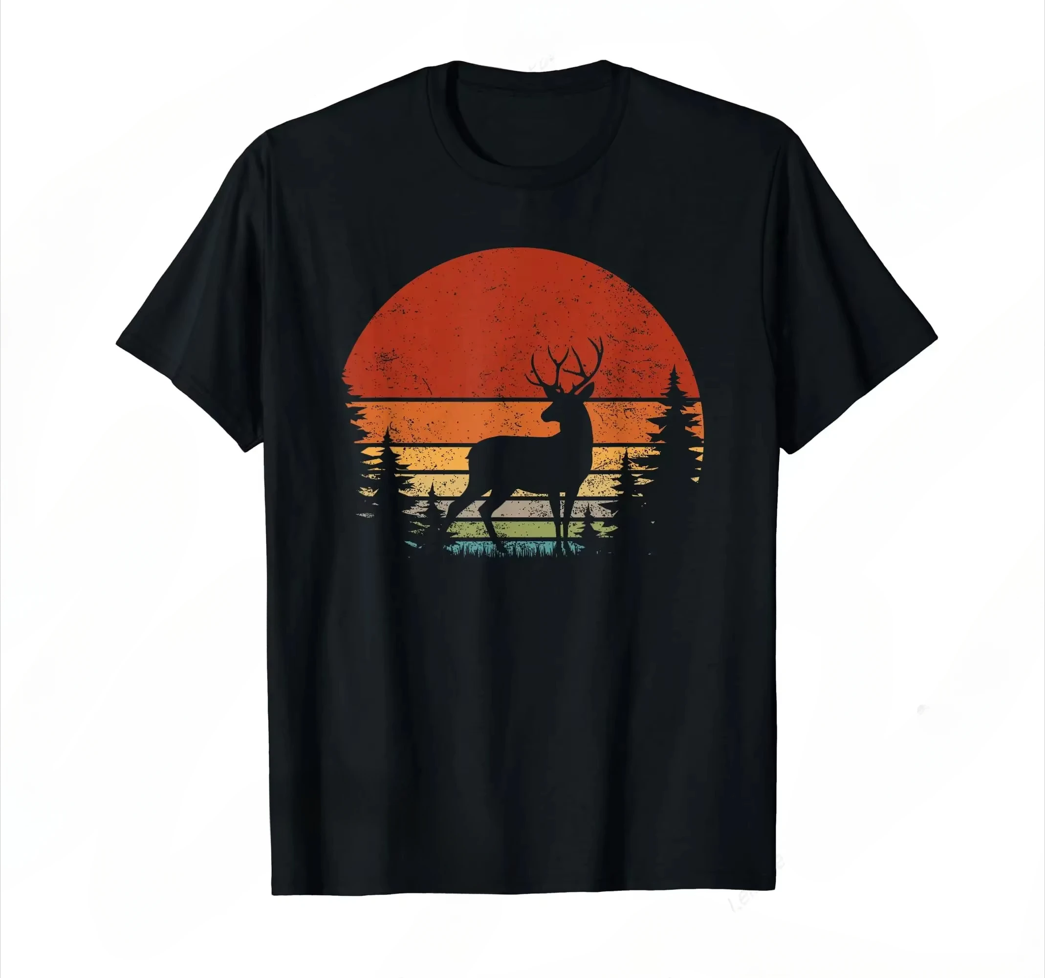 Whitetail Buck Deer Hunting Vintage Retro Deer Hunting Lover T-Shirt