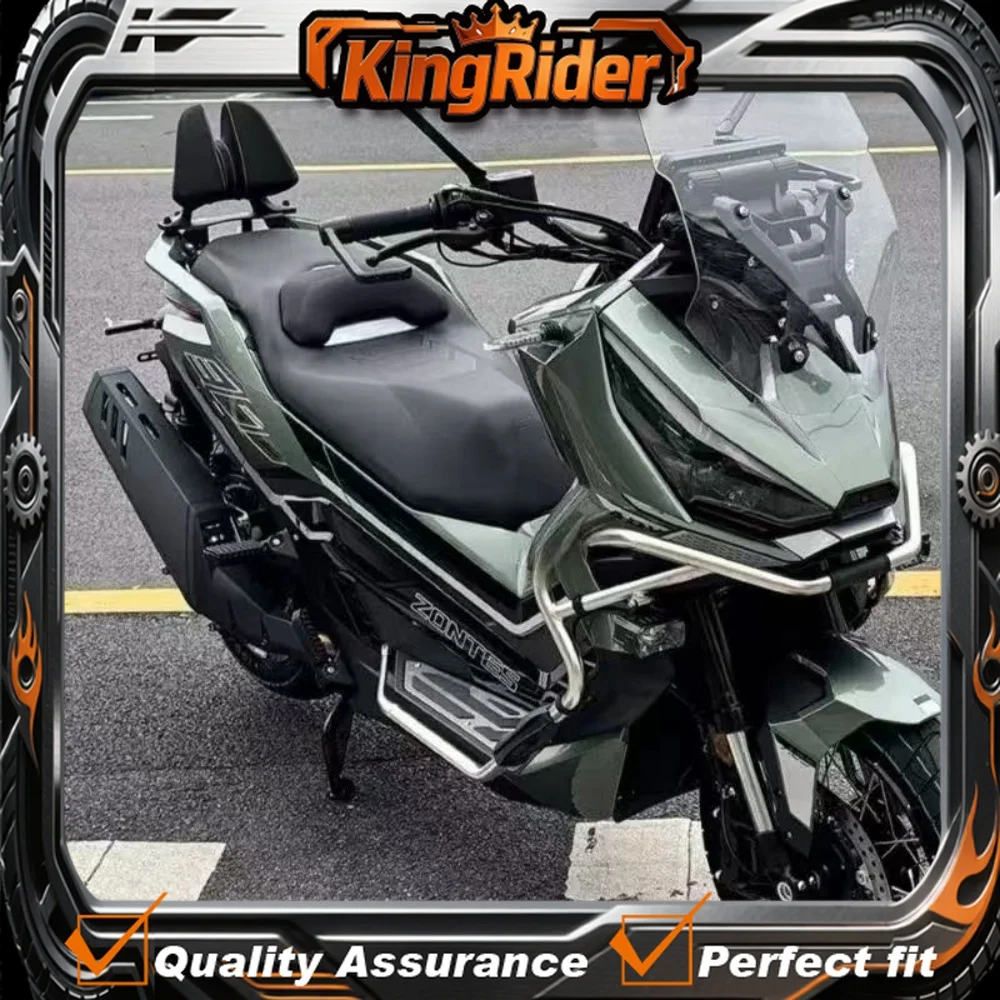 【Supreme quality】Aluminum alloy seat cushion accessory for ZONTES' new 368G motorcycle passenger backrest modification.