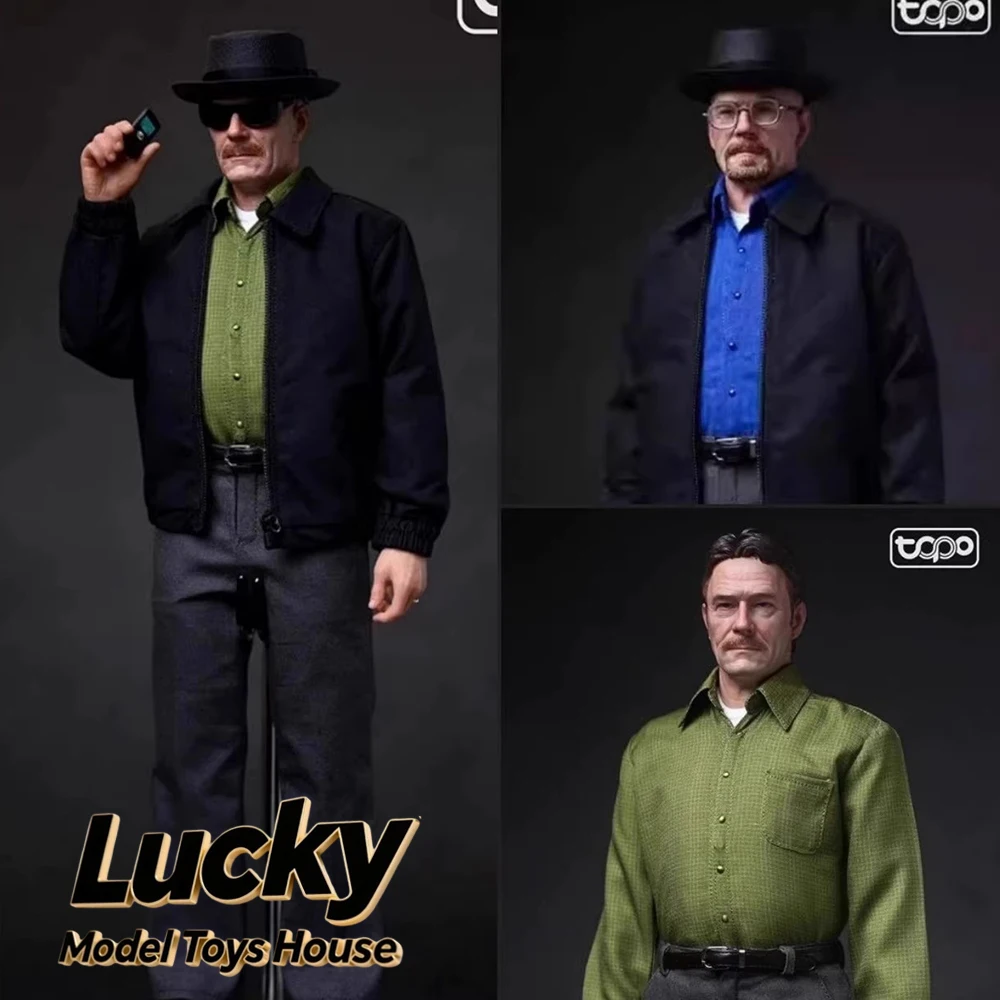 1/6 Breaking Bad Hensiberg Cloth Action Figure Chemical Teacher Old White Display TOPO STUDIO TP016 12inch Soldier Mode Doll