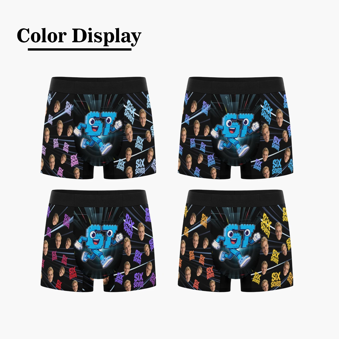 Personalized Face Photo Underwear Custom Boxer Briefs Custom Men Valentine's Day Gift For Husband Anniversary Gift for Dad