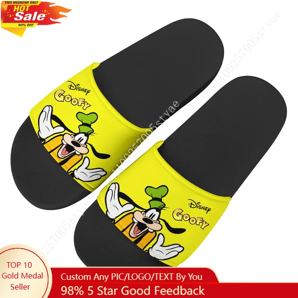 

Disney Goofy lippers Home Outdoor Casual Water Shoes Men Women Teenager Beach Pool Sandals Summer Slipper