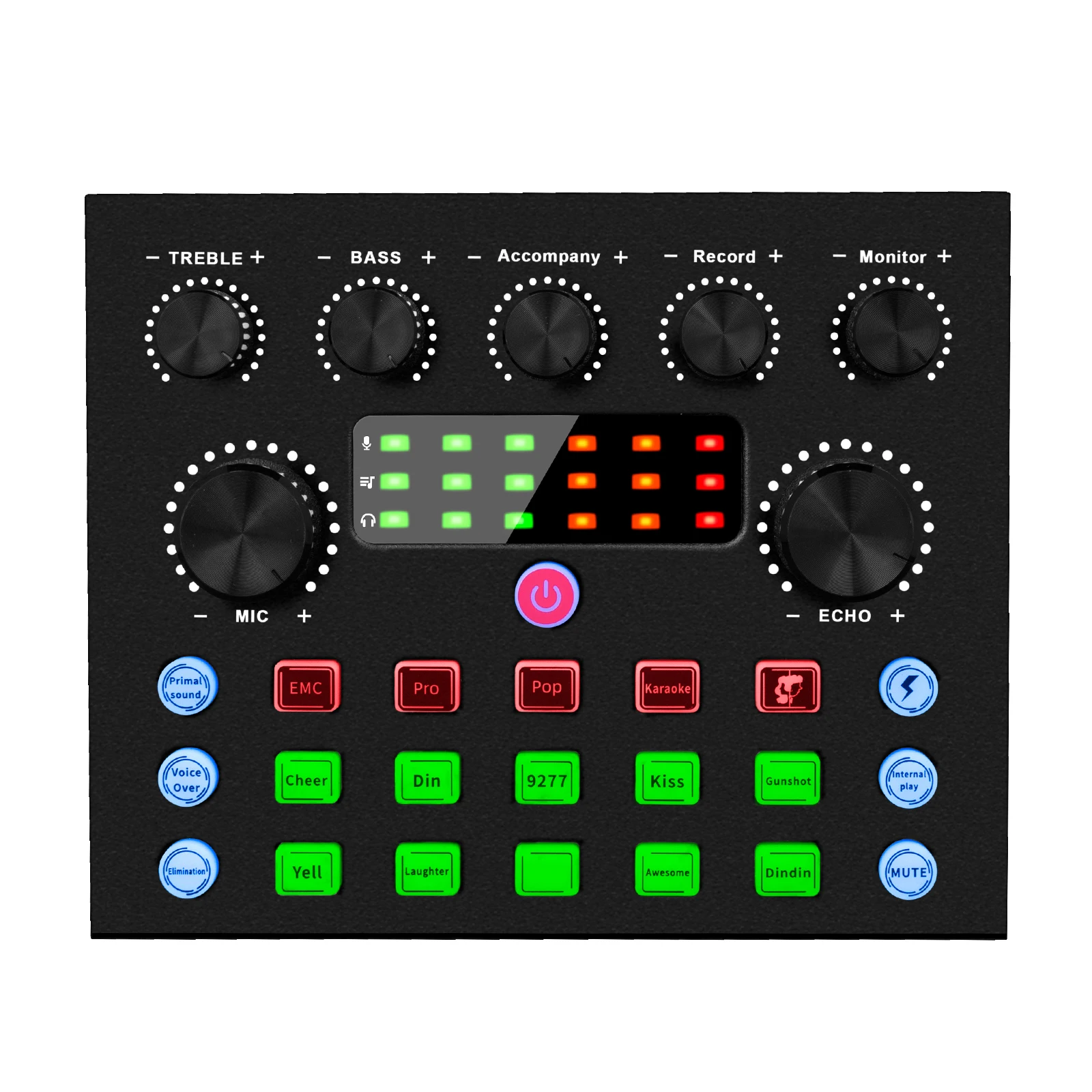 

V8S Live Streaming Sound Card Broadcast Equipment Adjustable Dj Mixer Usb External Audio Sound Cards Support 2 People 2 Phones