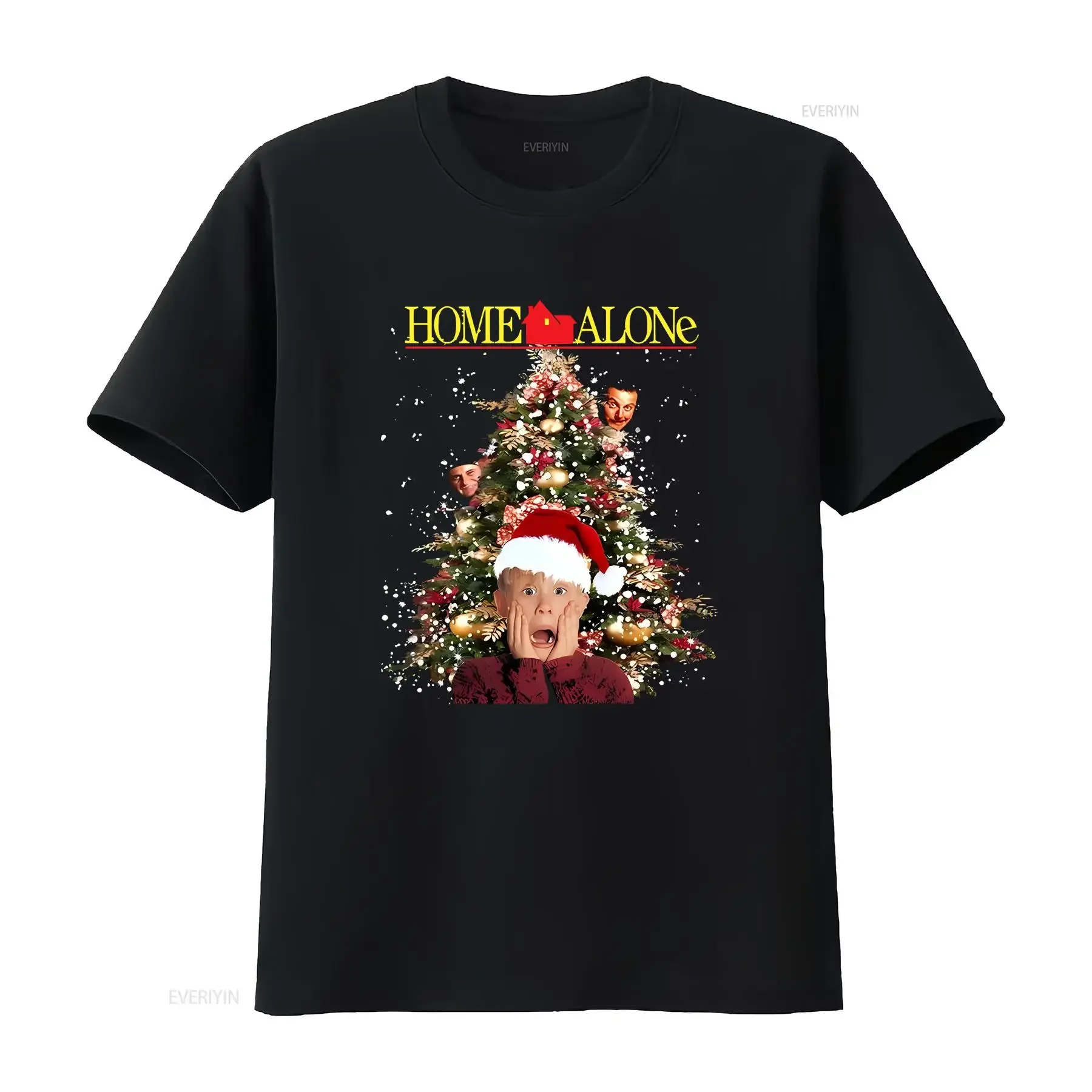 تي شيرت Home Alone تي شيرت Kevin Mccallister Be On The Lookout S 3XL عتيق مغسول ناعم وأنيق وجيد التهوية