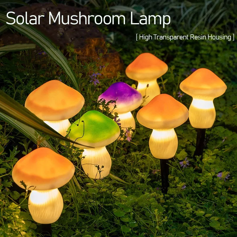 

LED Solar Mushroom Lights Waterproof Outdoor Solar Garden Lights Garland Fairy String Light Christmas Decoration LED Solar Lamps