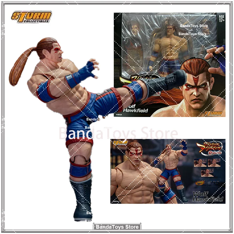 In Stock Original Storm Toys ST Virtua Fighter e-Sports Wolf Hawkfield Anime Action Collection Figures Model Toys