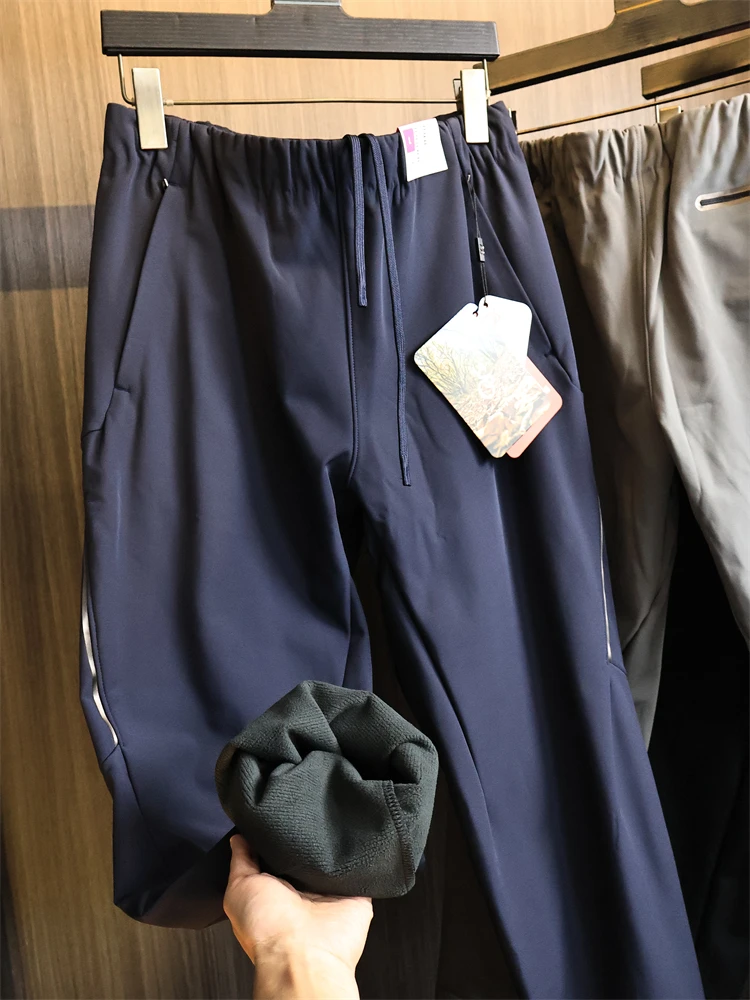 

Мужские повседневные брюки серии Fly, осень-зима, теплые водонепроницаемые мягкие брюки с прямыми штанинами Cosite P, фланелевые брюки для отдыха...