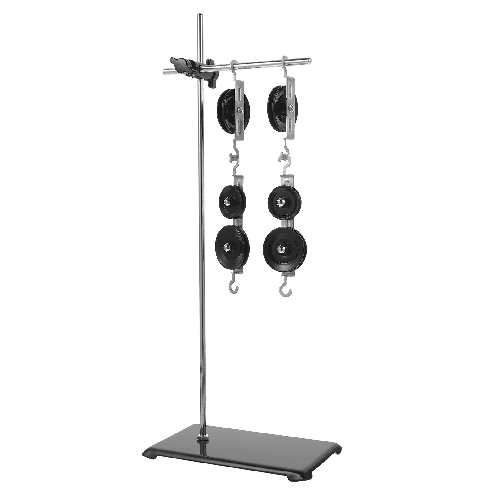 1Set Mechanics Experiment Pulley Block Set Physics Teaching Tools Stable Base Stand for Force Gauge School Science Experimental