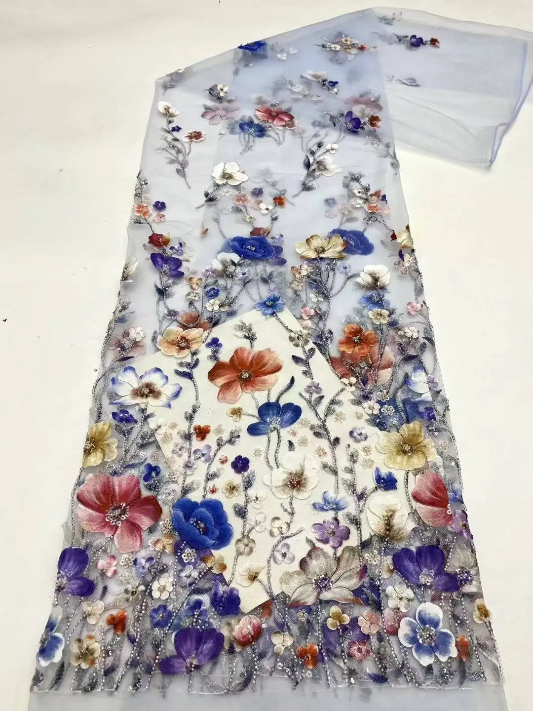 أحدث قماش دانتيل تول أفريقي 2025 قماش زفاف عالي الجودة دانتيل فرنسي نيجيري مع دانتيل ترتر لنسيج الدانتيل