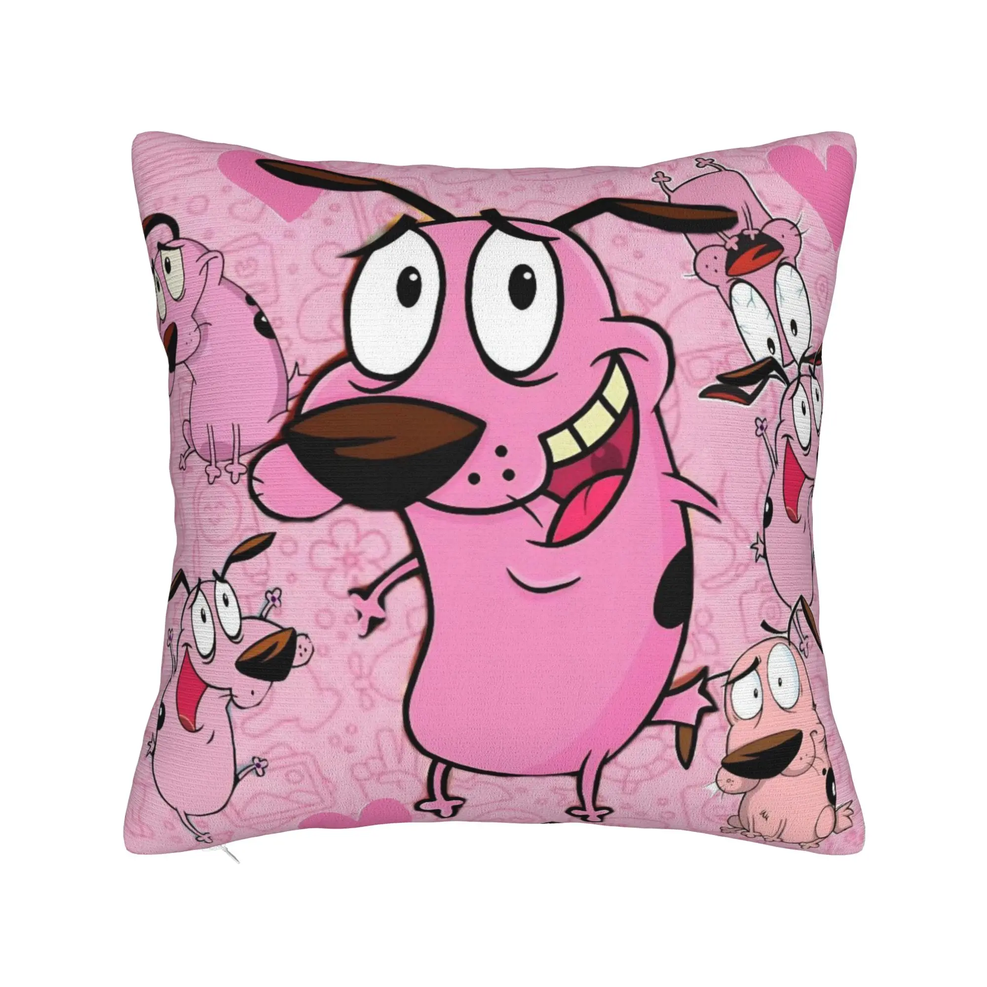Decorative Pillowcase Courage the Cowardly Dog-D Accessories Chair  Throw Pillow Case Cover Square Multi Size