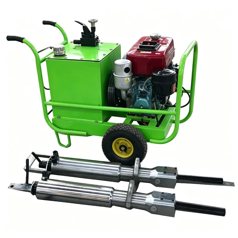 Factory Piston Hydraulic Rock Splitter for Concrete Demolition,Hydraulic Rock Splitter with 400 Tons Splitting Force in One Hand