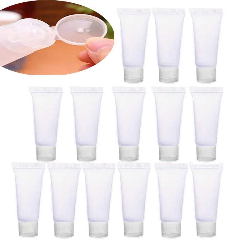 

50Pcs 15ml-100ml Empty Frosted Soft Cosmetic Tubes Travel Makeup Bottles Refillable Travel Containers For Creams Lotion Shampoo