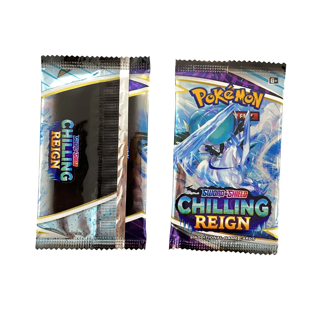 324Pcs English version Pokémon TCG: Sword shield Chilling Reign Booster Box Pokemon Cards 36 Pack Box