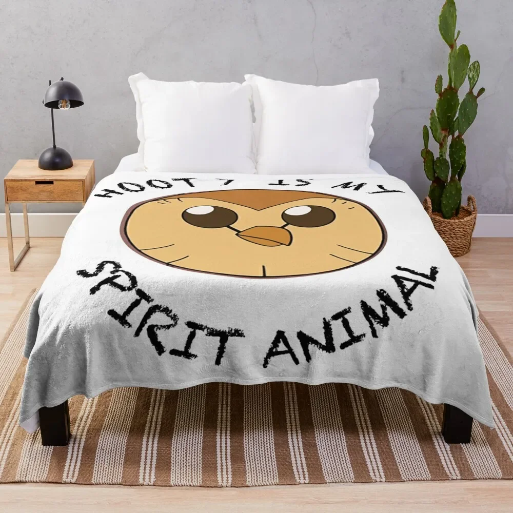 Hooty is My Spirit Animal Throw Blanket Beautifuls warm for winter manga Extra Large Throw Blankets