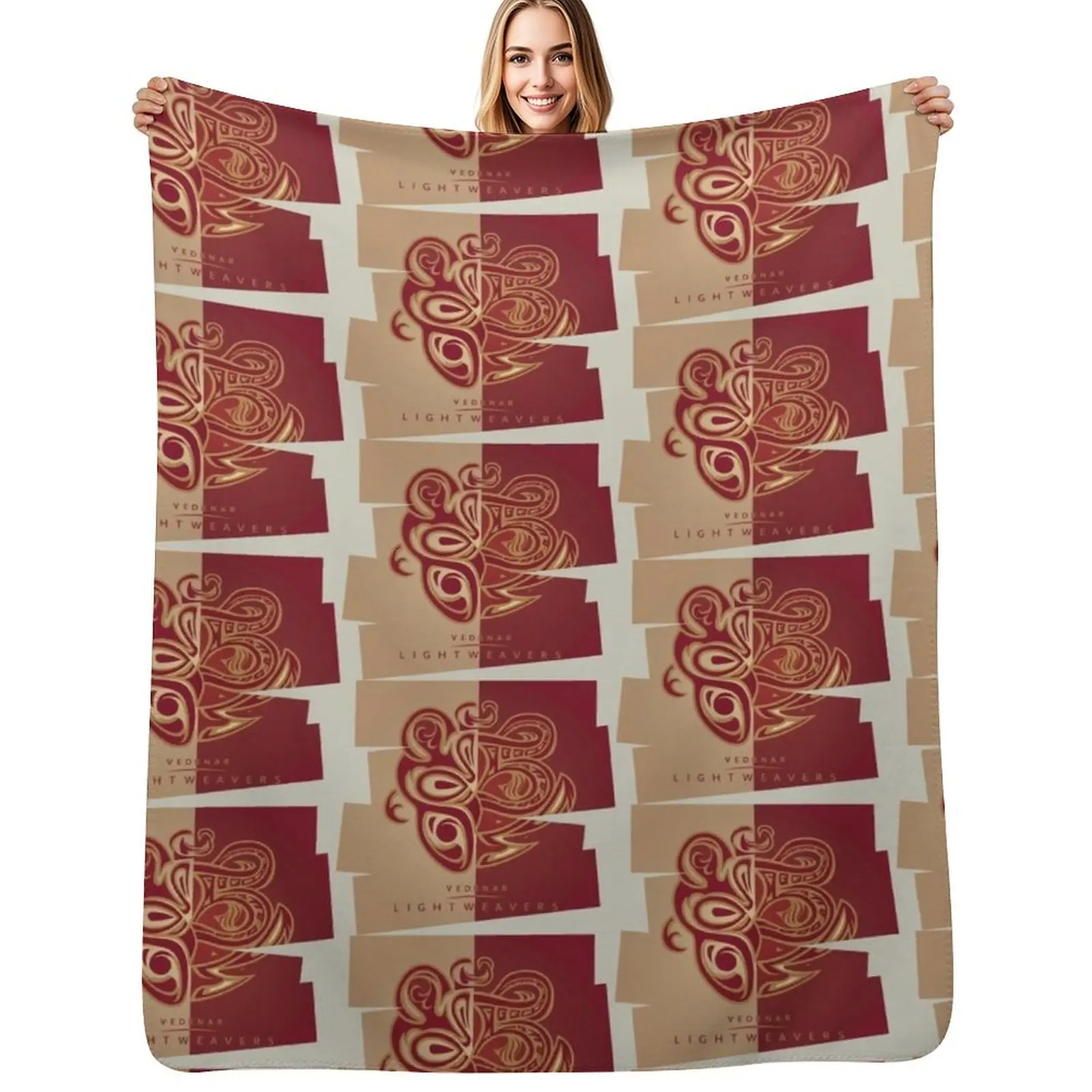 

Brandon Sanderson, Stormlight Archive Sports Team Style, Vedenar Lightweavers Throw Blanket Plush Retros Blankets