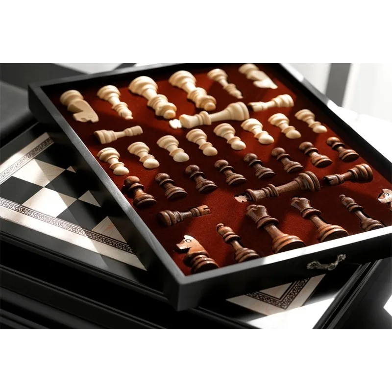 Solid Wood Chess High-end Competition-specific Student Models Drawer Chessboard Puzzle Gifts