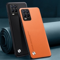 Luxury PU Leather Case For Realme 8 Pro 8Pro Back Cover Matte Silicone Full Protection Phone Case For Realme 8 4G Realme8 Pro