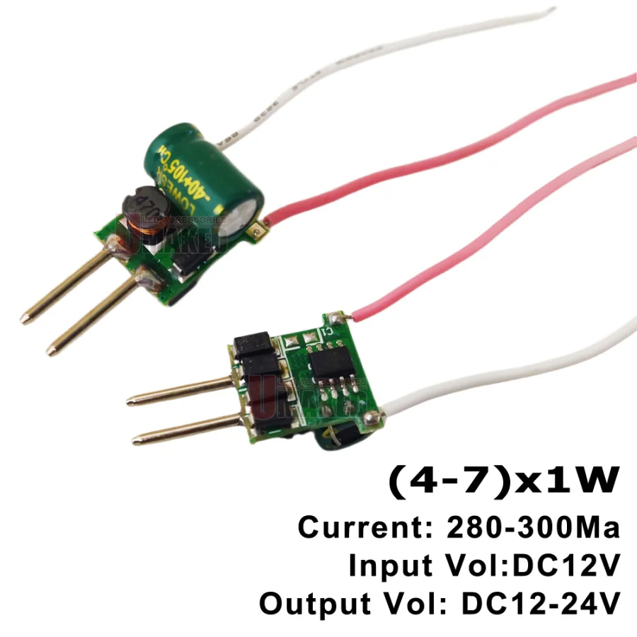5/100pcs DC 12V MR16 led Drivers Current 300mA 600mA 3W 3*3W 4-7W LED Drivers Lighting transformer 3W-9W MR16 Spotlight power