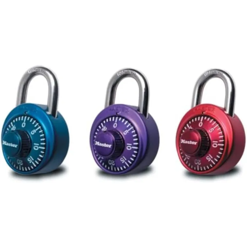 Master Lock 1530DCM Locker Lock Combination Padlock, 1 Pack, Colors may vary