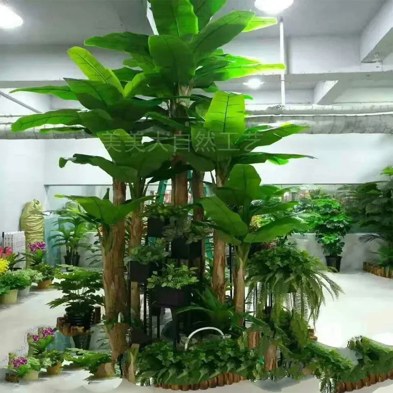 

tree banana tree Nordic bonsai ornament fake green plant indoor tropical green plant decoration landscaping fake tree