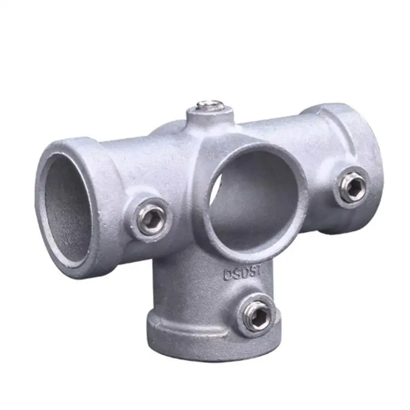 Picture 4: Round Pipe Fixed Joint Storage Rack Connector 3 Way Elbow Pipe Fitting for Fence and Industrial Shelf Construction D2RD