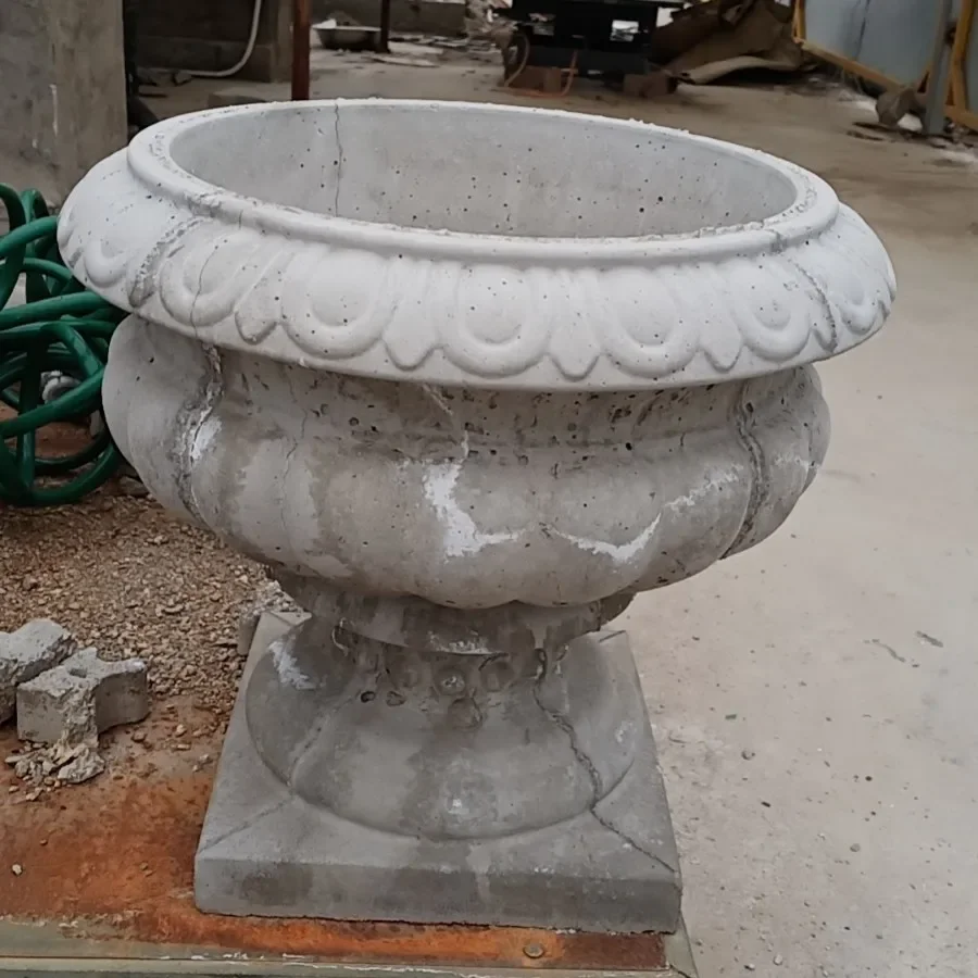 【Bottom grouting】Round cement flower pot mold self-made lower grouting European gardening bonsai cement mold