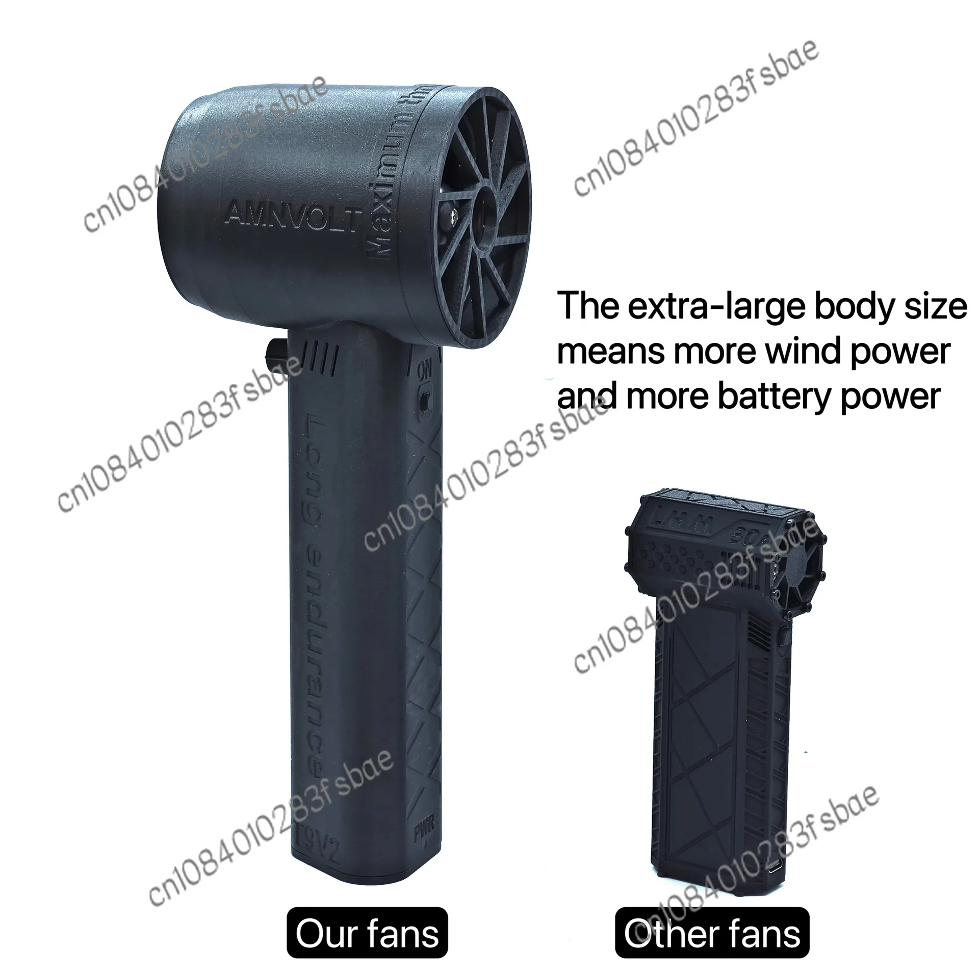 64mm Oversized Violent Fan Turbo Jet Fan XL Thrust 1000g  Type-C charging port 15W fast charging  Car Wash Drying Car Tools