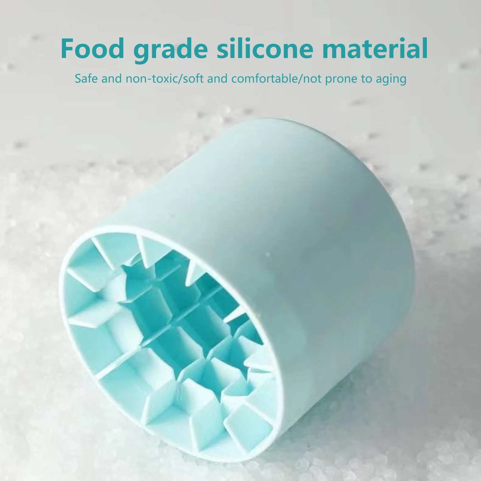 Silicone Ice Storage Box with Lid Cylinder Ice Cube Tray Mini Leakproof Reusable Party Barware Household Kitchen Tools