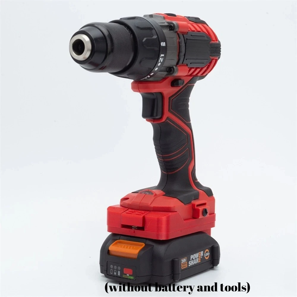 

Адаптер-конвертер для литиевой батареи Worx 20V 6pin MAX в инструмент с питанием от батареи Bauer 20V (без батареи и инструментов)