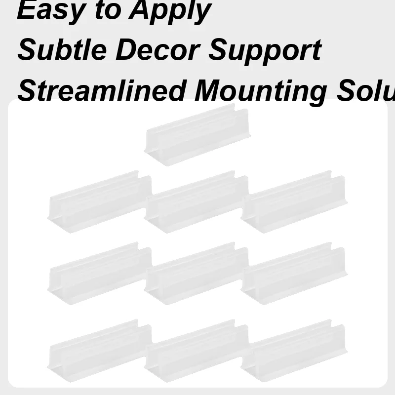 

LED Strip Mounting Clips Adhesive Wall Mount Holder 10 Piece Clear Brackets Holder Adhesive Waterproof For Kitchen Outdoor