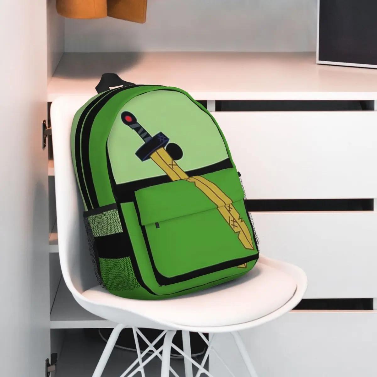 Mochila durável de 15 polegadas Sword Adventure Time - Design leve e ergonômico para conforto e conveniência